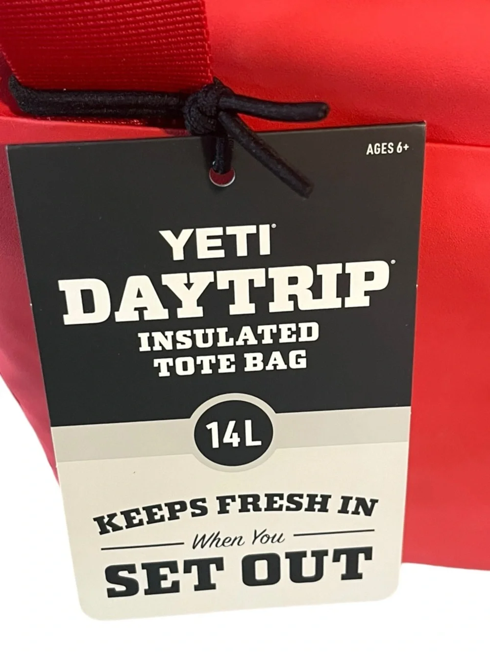 NWT YETI DAYTRIP INSULATED COOLER  BAG 14L IN RESCUE RED